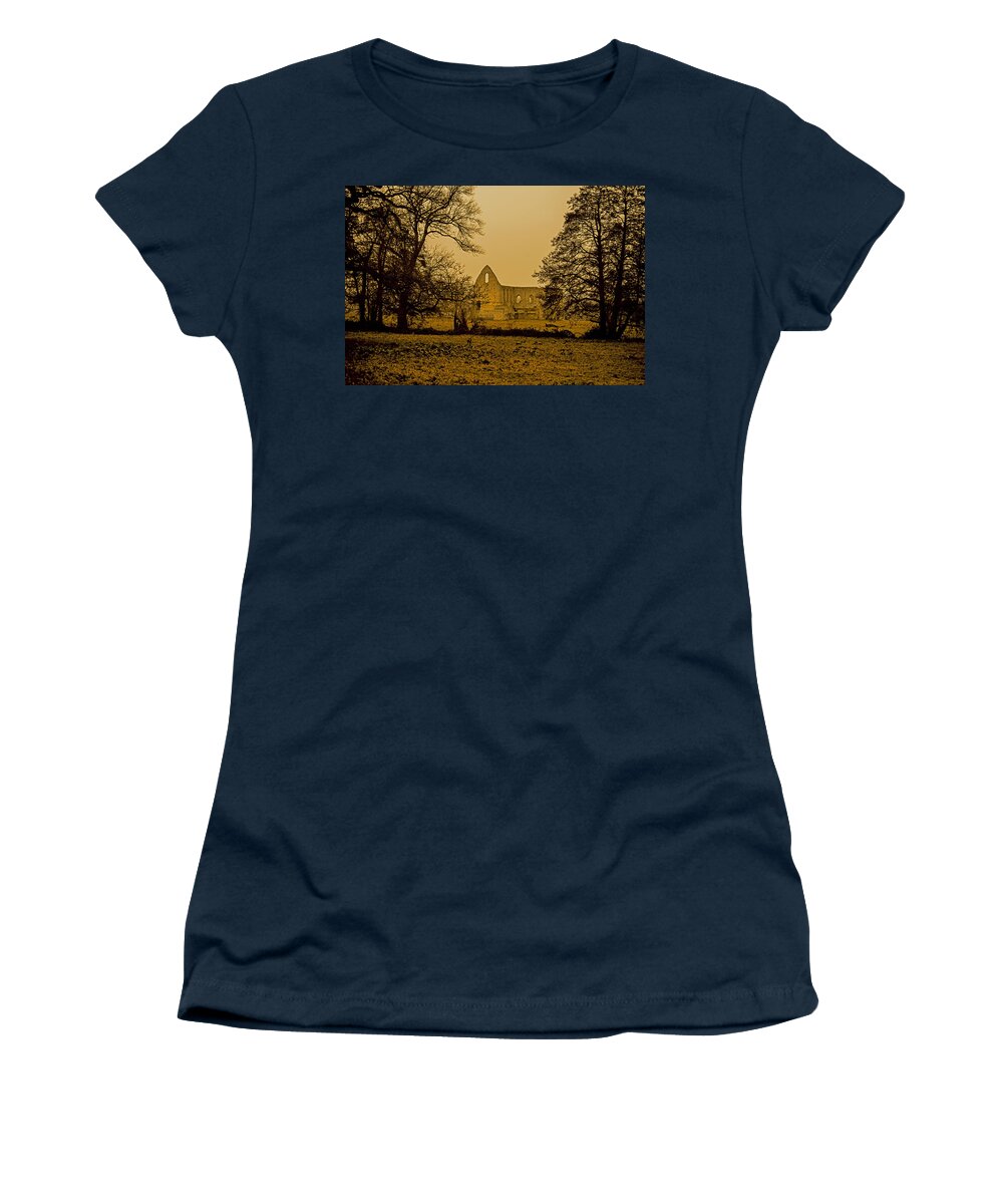 Britain Women's T-Shirt featuring the photograph Ruins of Newark priory by Patrick Kain