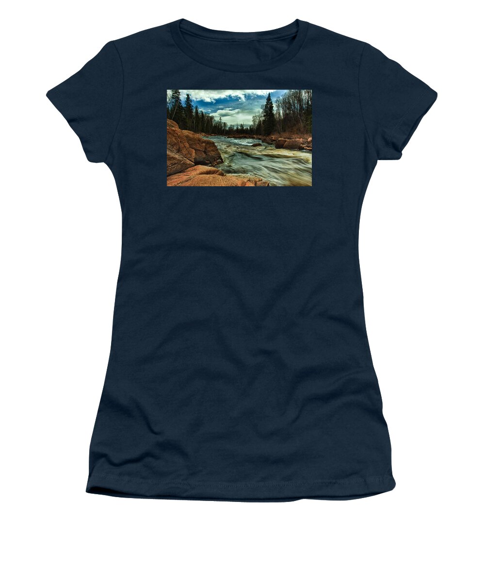 Mckenzie Women's T-Shirt featuring the photograph Rushing by Jakub Sisak