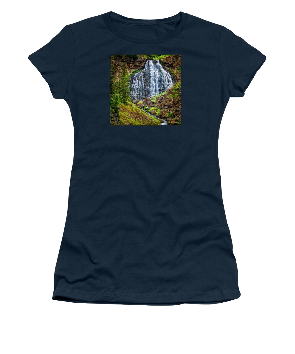 National Park Women's T-Shirt featuring the photograph Rustic Falls by Rikk Flohr