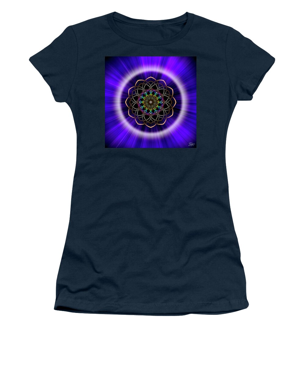 Endre Women's T-Shirt featuring the photograph Sacred Geometry 242 by Endre Balogh