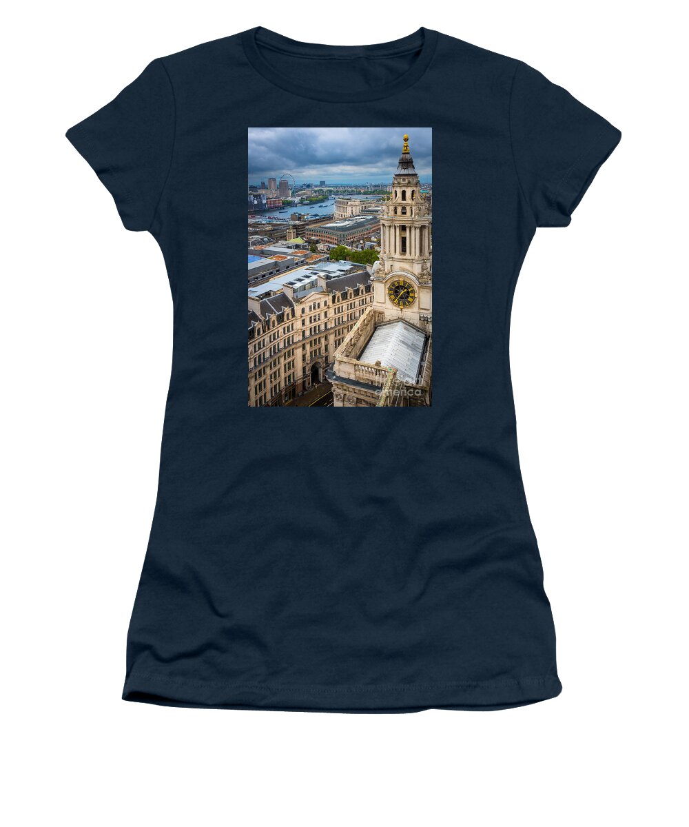 Anglican Women's T-Shirt featuring the photograph Saint Paul's Cathedral View by Inge Johnsson