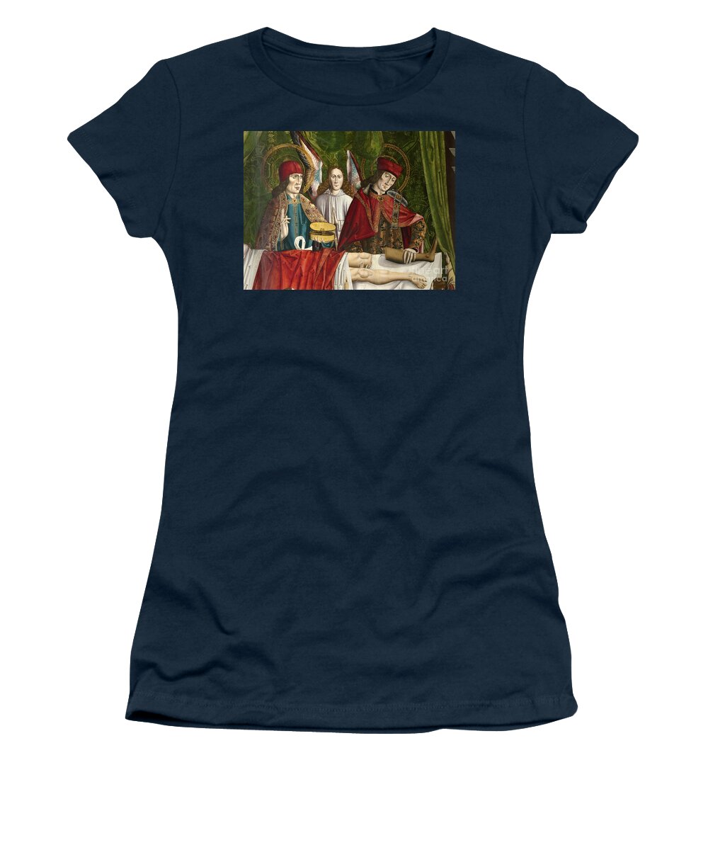 History Women's T-Shirt featuring the photograph Saints Graft Moors Leg On White by Wellcome Images