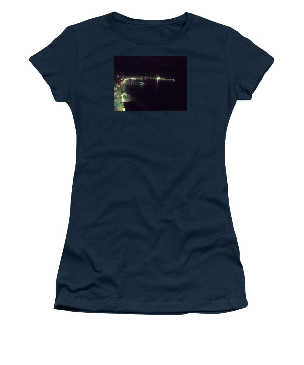 Salinas Women's T-Shirt featuring the photograph Salinas at Night by Nancy Graham