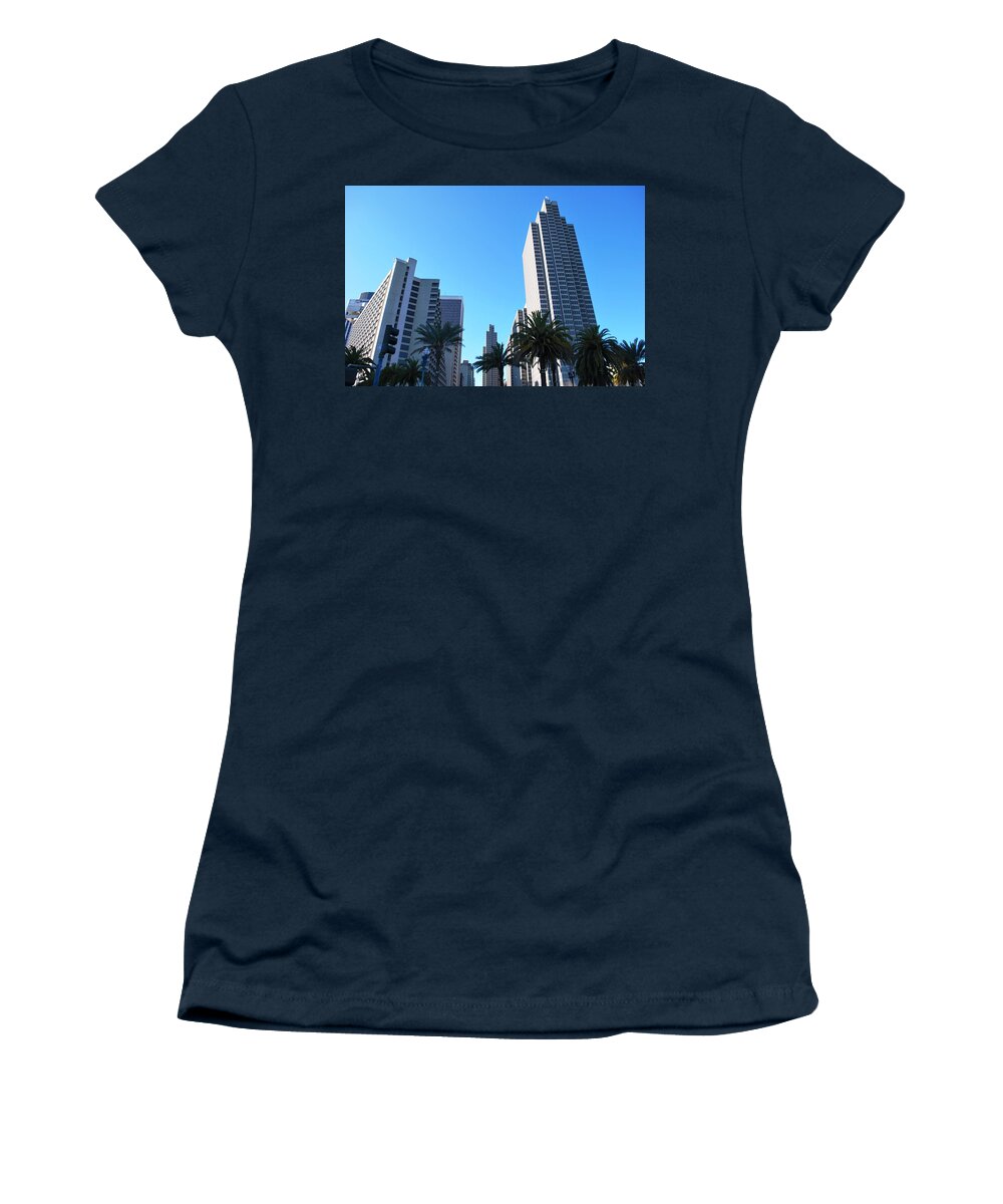 City Women's T-Shirt featuring the photograph San Francisco Embarcadero Center by Matt Quest