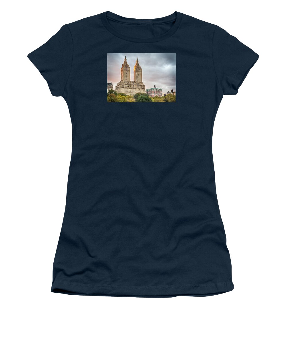  Women's T-Shirt featuring the photograph San Remo Sunset Before Storm by Randy Lemoine