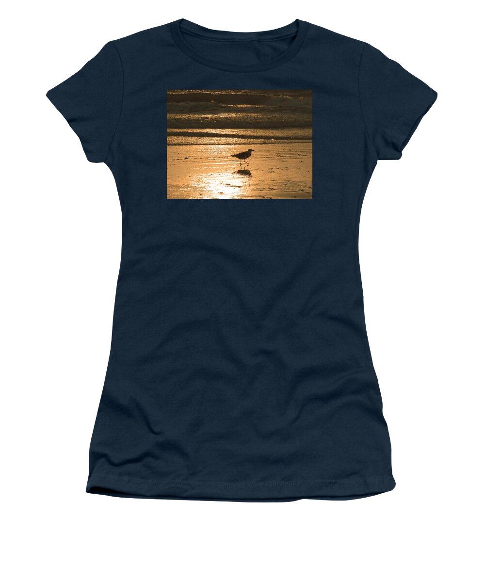 Nature Women's T-Shirt featuring the photograph Sandpiper by Peggy Urban