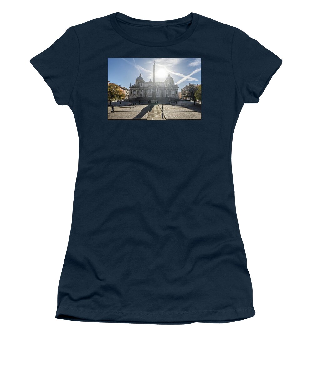 Architecture Women's T-Shirt featuring the photograph Santa Maria Maggiore by James Billings