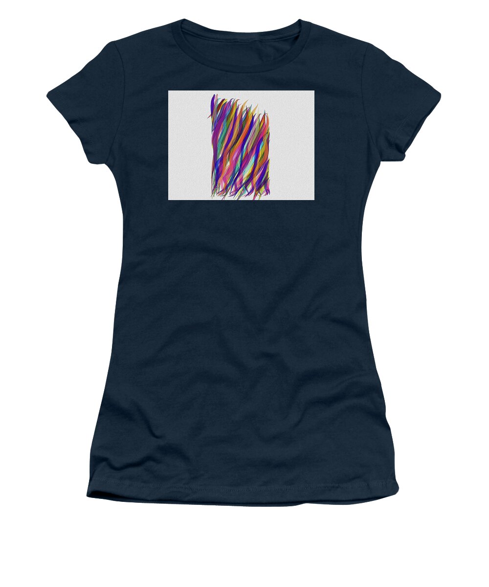 Abstract Women's T-Shirt featuring the photograph Scarves by Bill Owen
