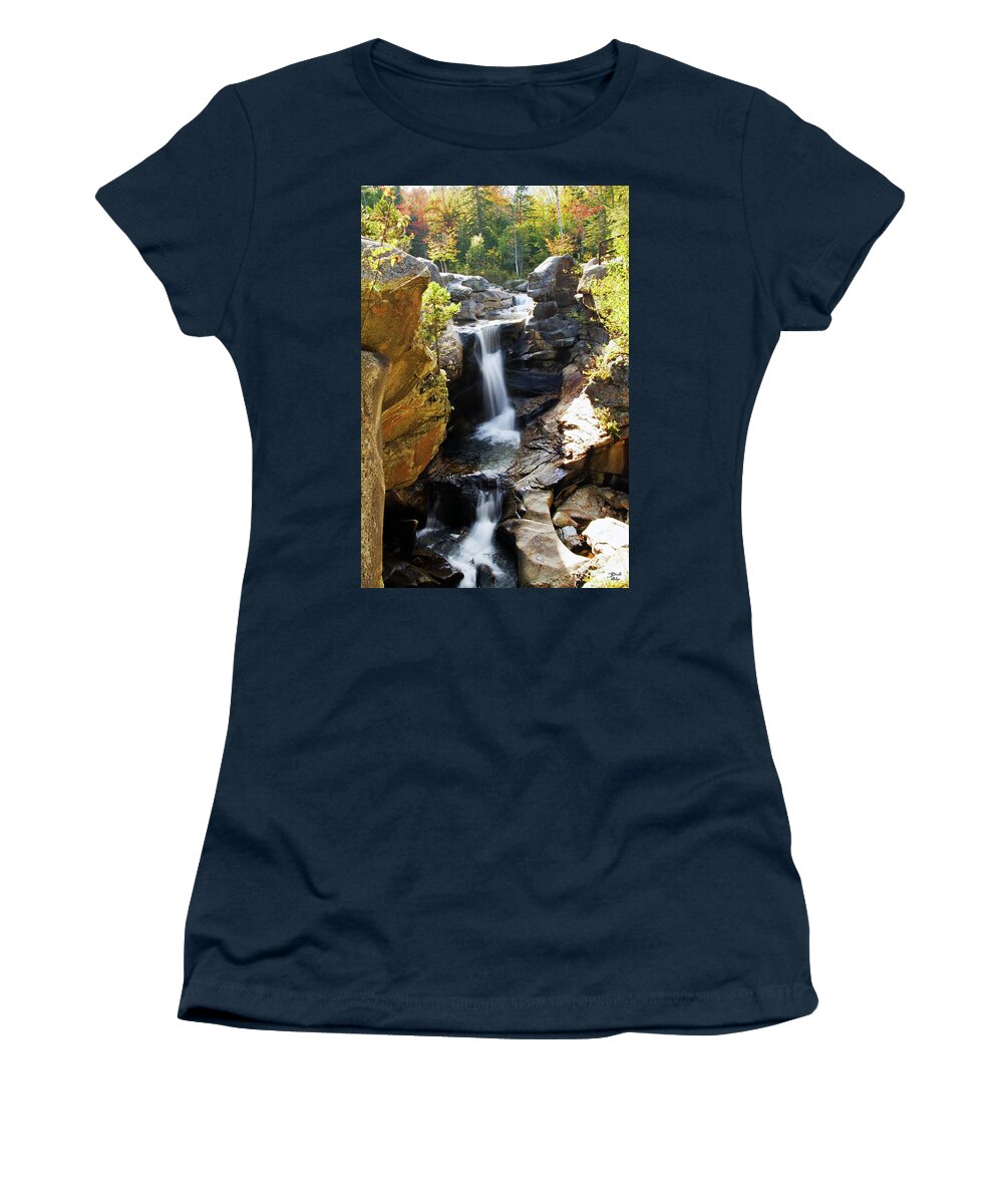 Landscape Women's T-Shirt featuring the photograph Screw Auger Falls by Brett Pelletier