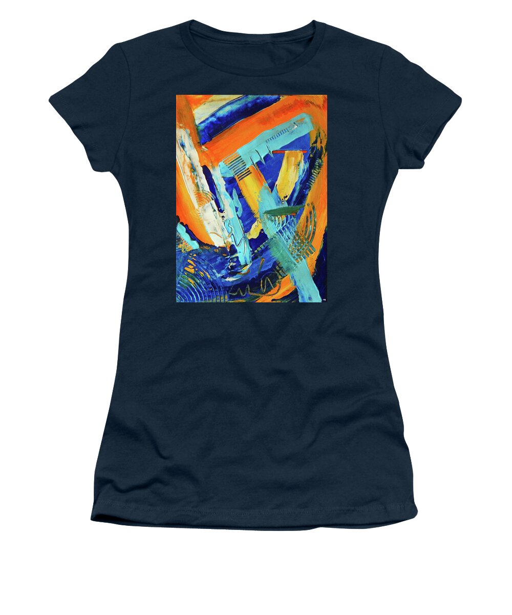 Abstract Art Women's T-Shirt featuring the painting Sedonaize by Everette McMahan jr