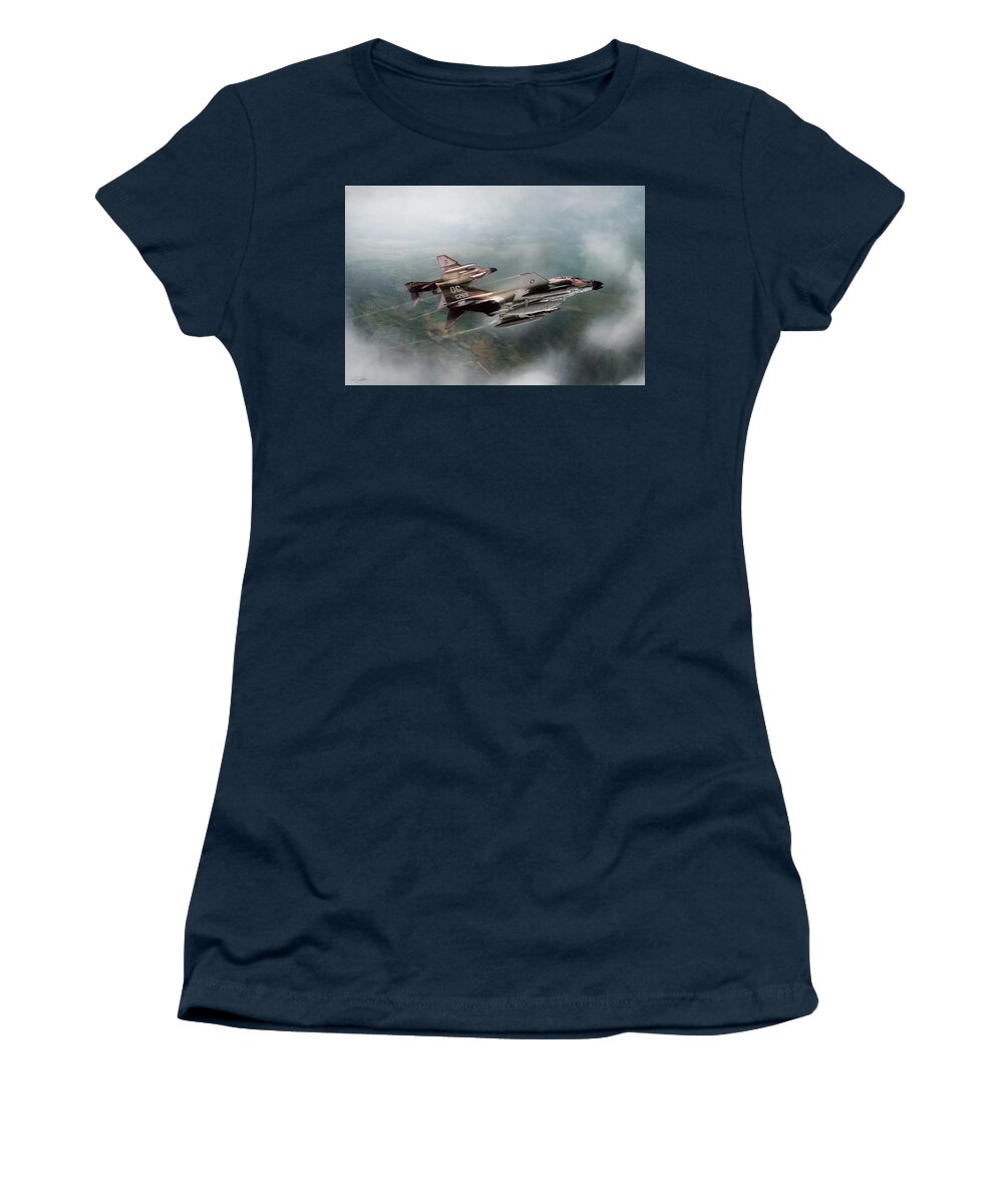 Aviation Women's T-Shirt featuring the digital art Seek And Attack by Peter Chilelli