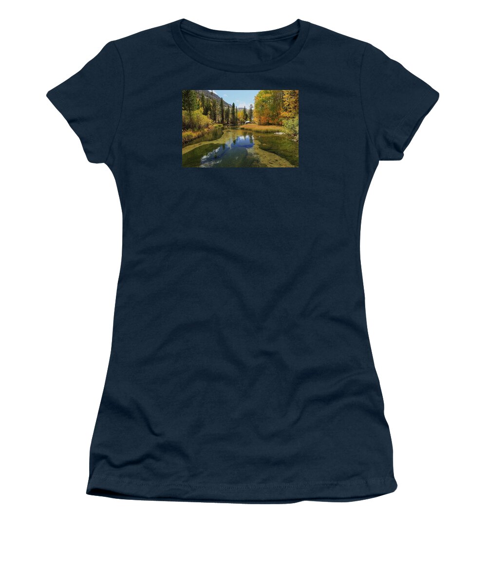 Sierra's Women's T-Shirt featuring the photograph Serene Stream by Sean Sarsfield