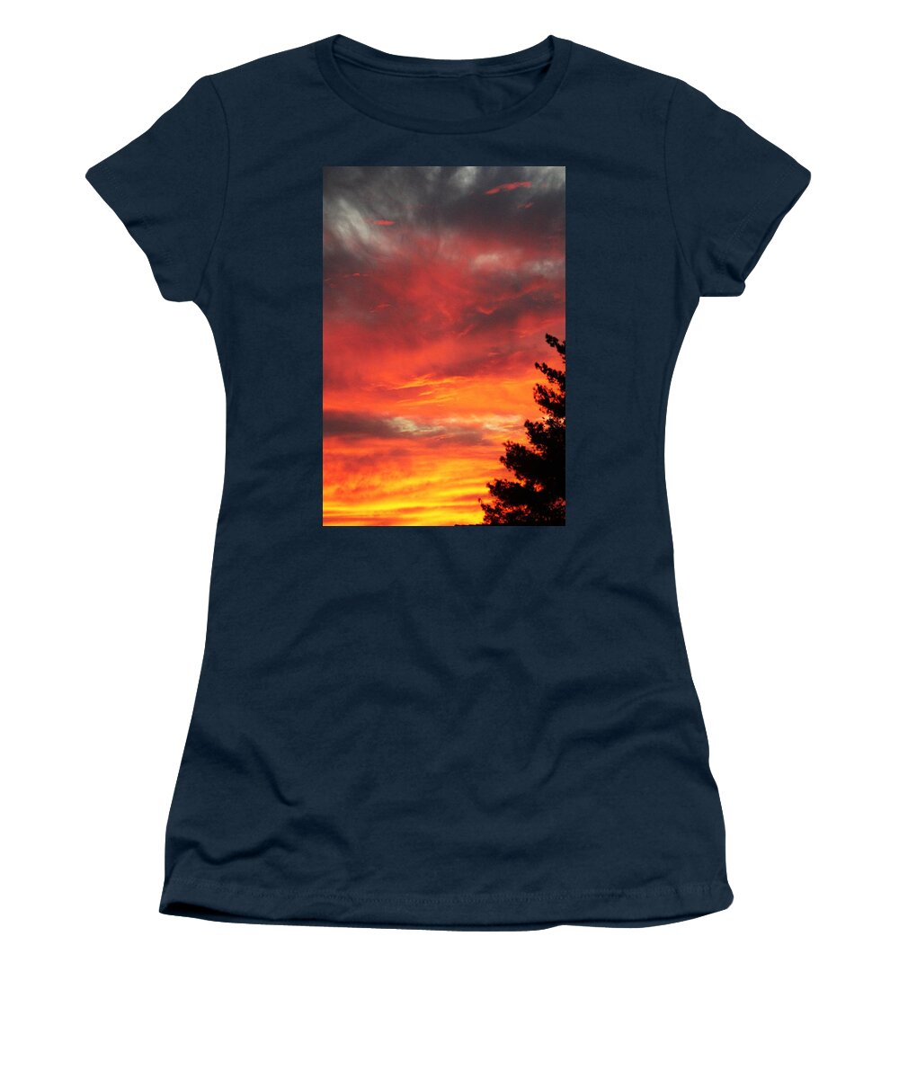 Desertscapes Women's T-Shirt featuring the photograph Desert Sunburst by John Glass