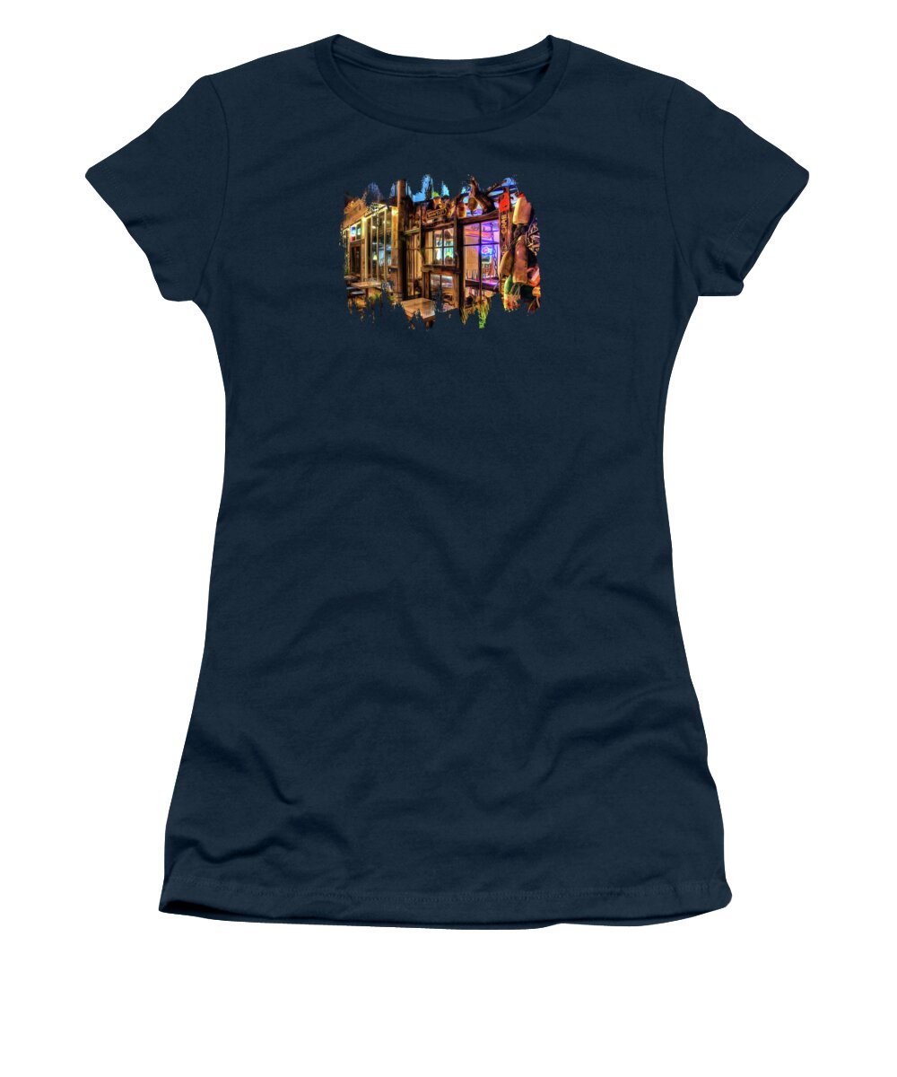 Newport Oregon Women's T-Shirt featuring the photograph Seven Days At Ginos by Thom Zehrfeld