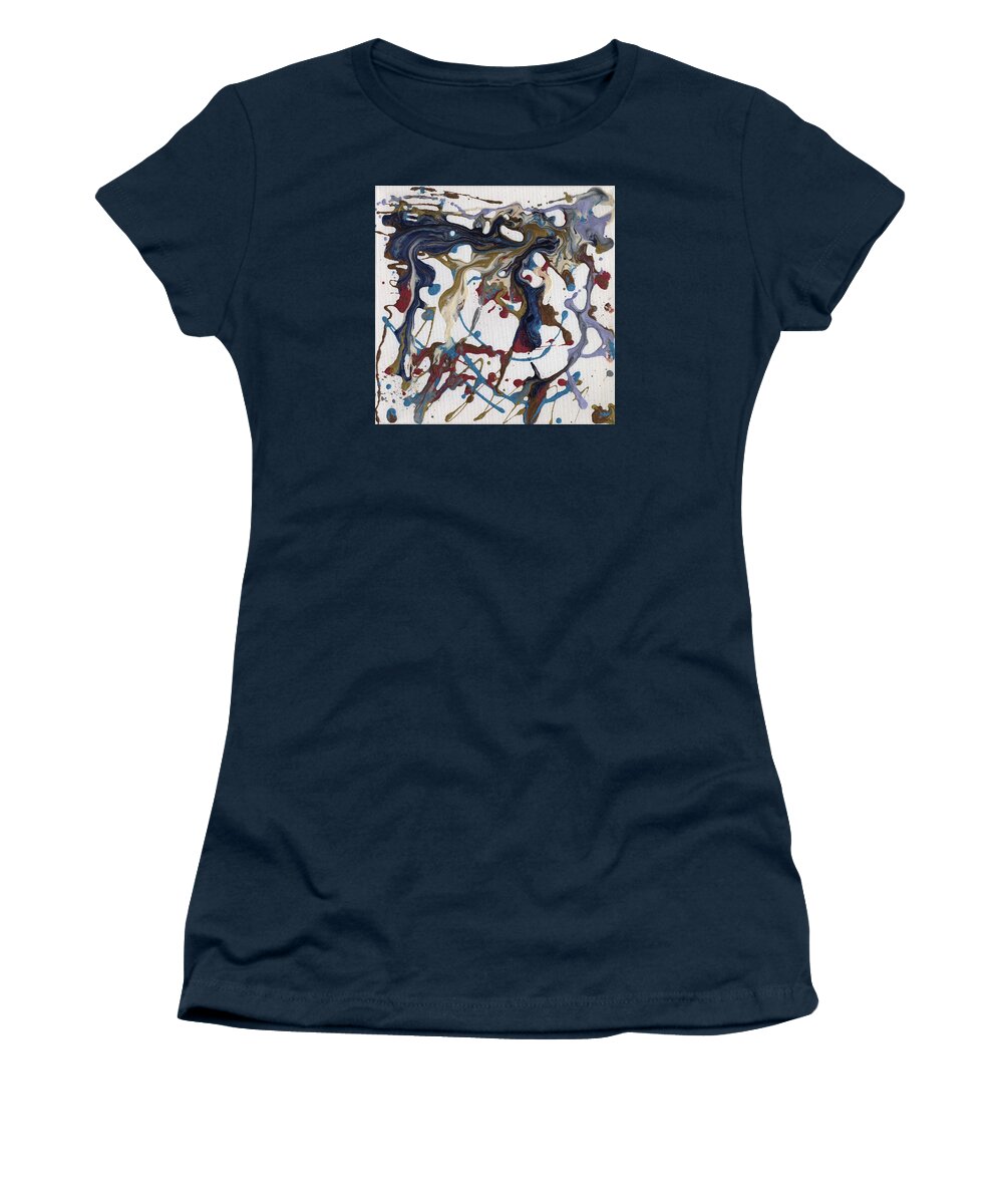 Seventh Women's T-Shirt featuring the painting Seventh Seal by Phil Strang