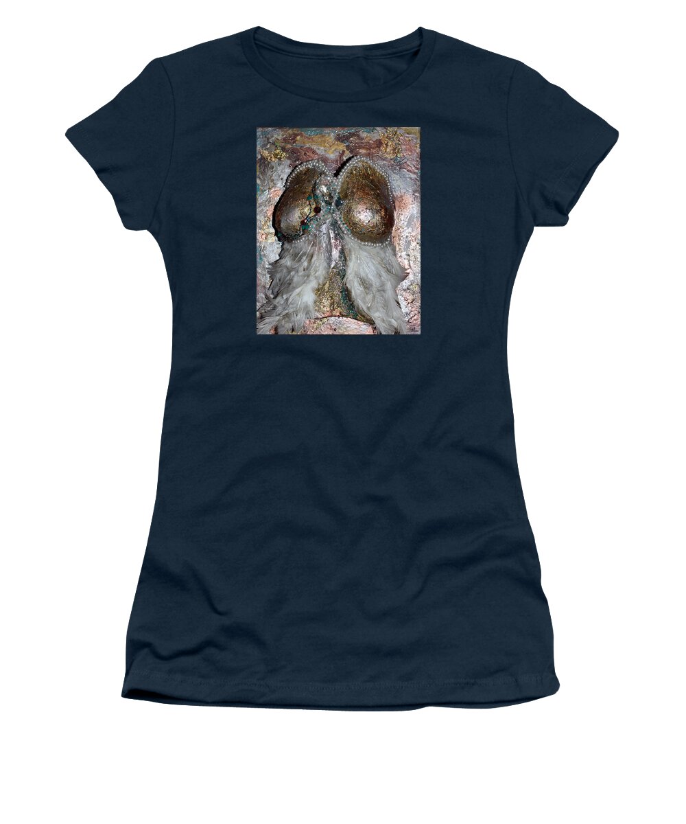 Angel Women's T-Shirt featuring the mixed media Shadi - My journey, Supporter by Artista Elisabet