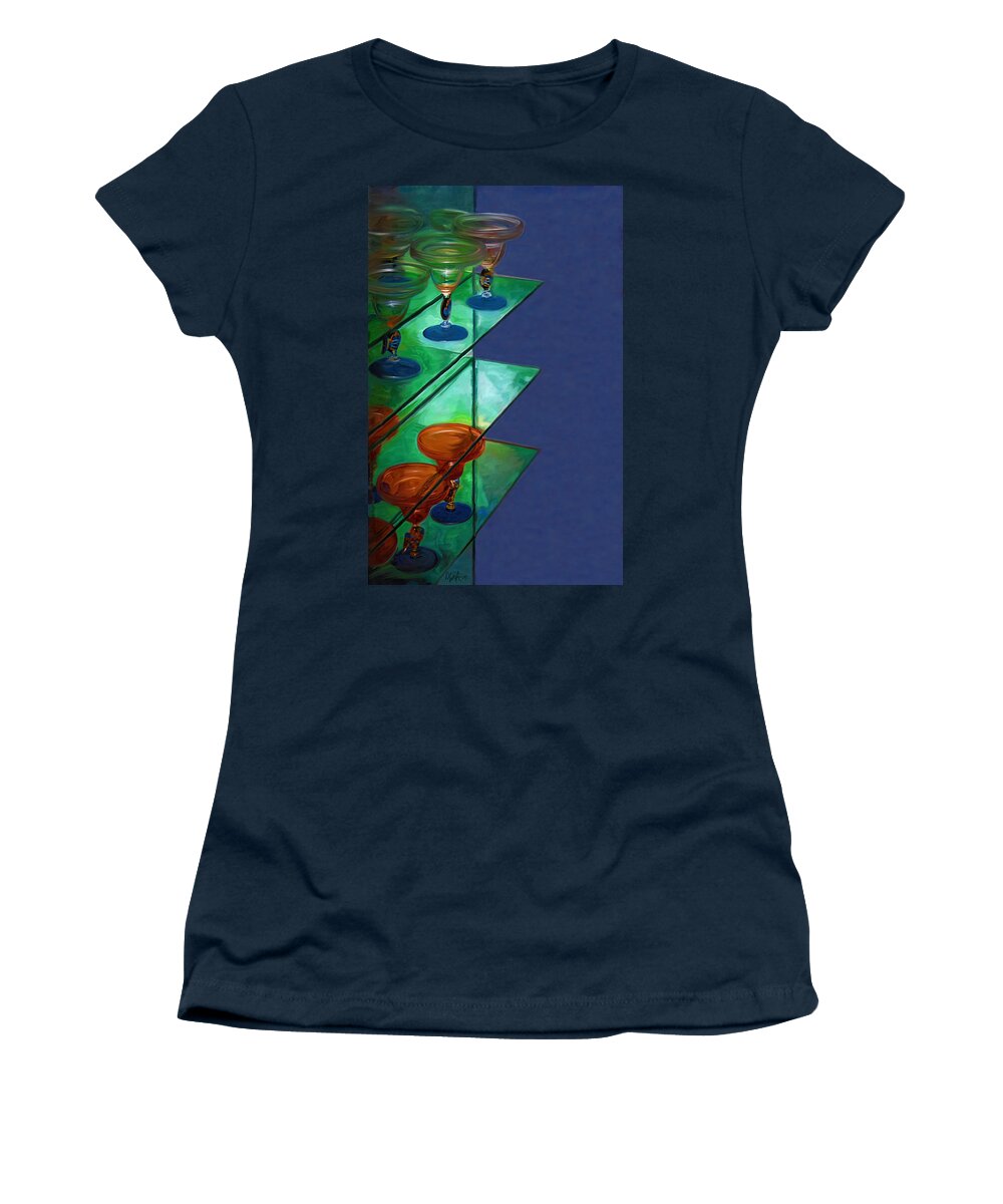 Still Life Women's T-Shirt featuring the digital art Sheilas Margaritas by Holly Ethan