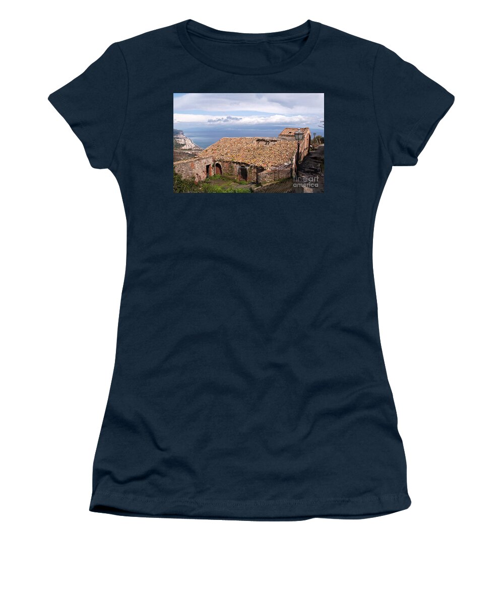 Sicilian Forgotten Sound Women's T-Shirt featuring the photograph Sicilian Forgotten Sound by Silva Wischeropp