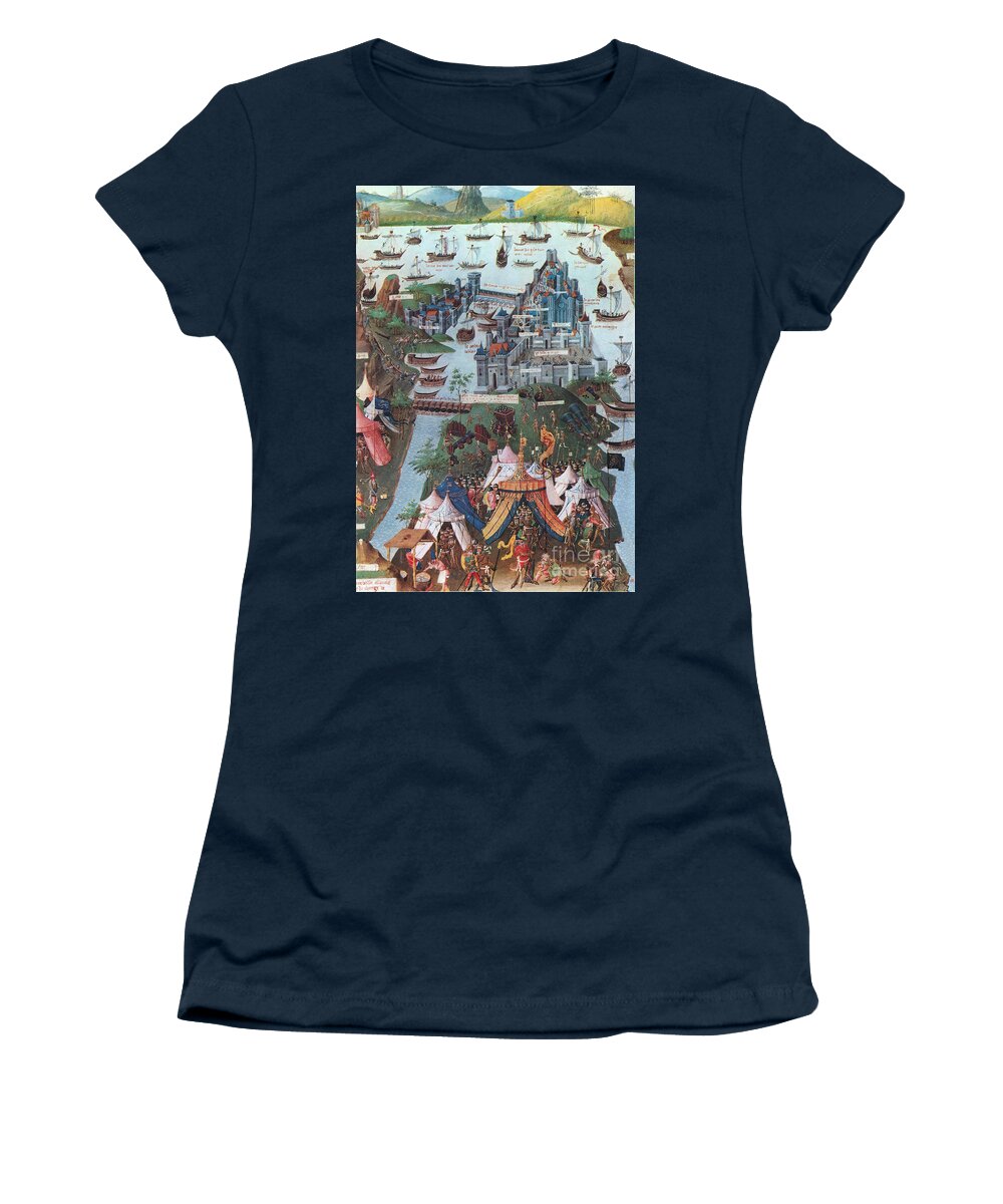 History Women's T-Shirt featuring the photograph Siege Of Constantinople, 1453 by Photo Researchers