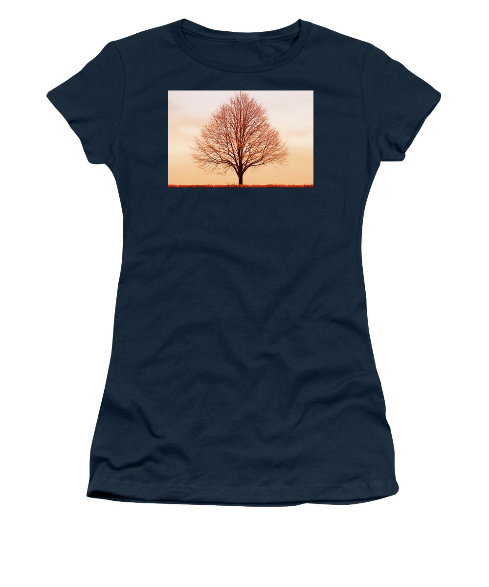 Tree Women's T-Shirt featuring the photograph Silent Hill by Iryna Goodall