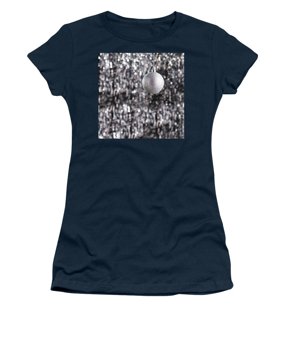 Advent Women's T-Shirt featuring the photograph Silver Christmas by U Schade