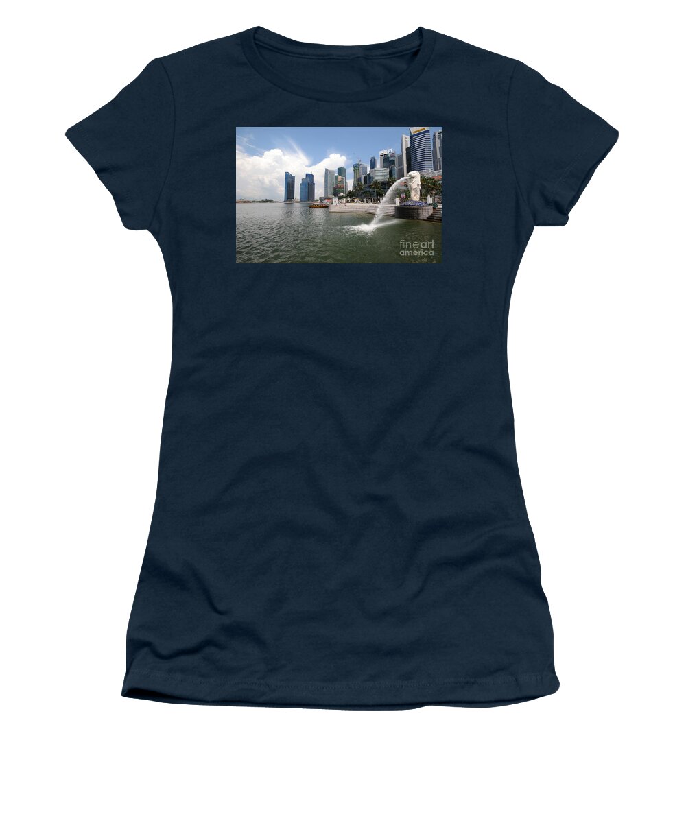 Singapore Women's T-Shirt featuring the photograph Singapore by Charuhas Images
