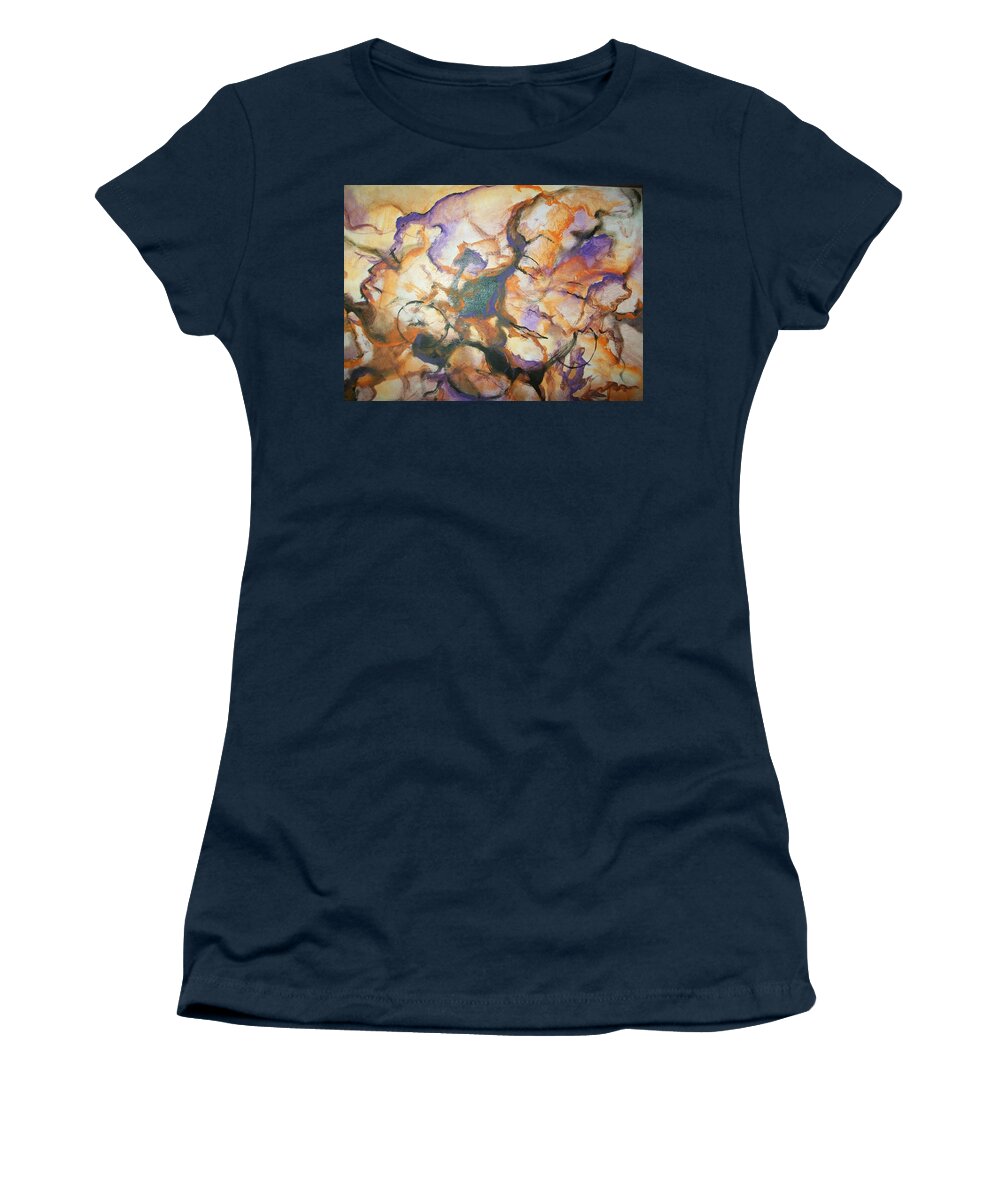 Art African American Women's T-Shirt featuring the painting Sistaz by Raymond Doward
