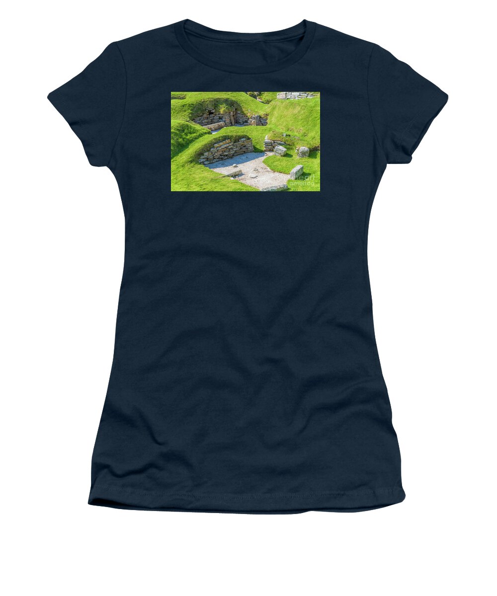 Stone Women's T-Shirt featuring the photograph Skara Brae by Elvis Vaughn