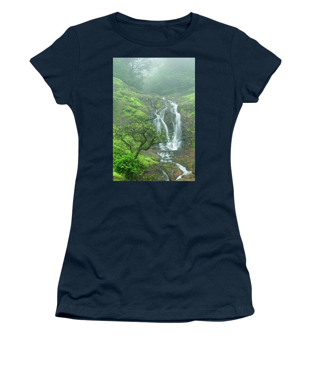 Admiration Women's T-Shirt featuring the photograph SKN 3758 Admiring Your Beauty by Sunil Kapadia
