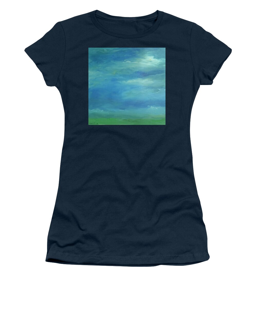 Sky Women's T-Shirt featuring the painting Skyscape 617 by Tim Nyberg