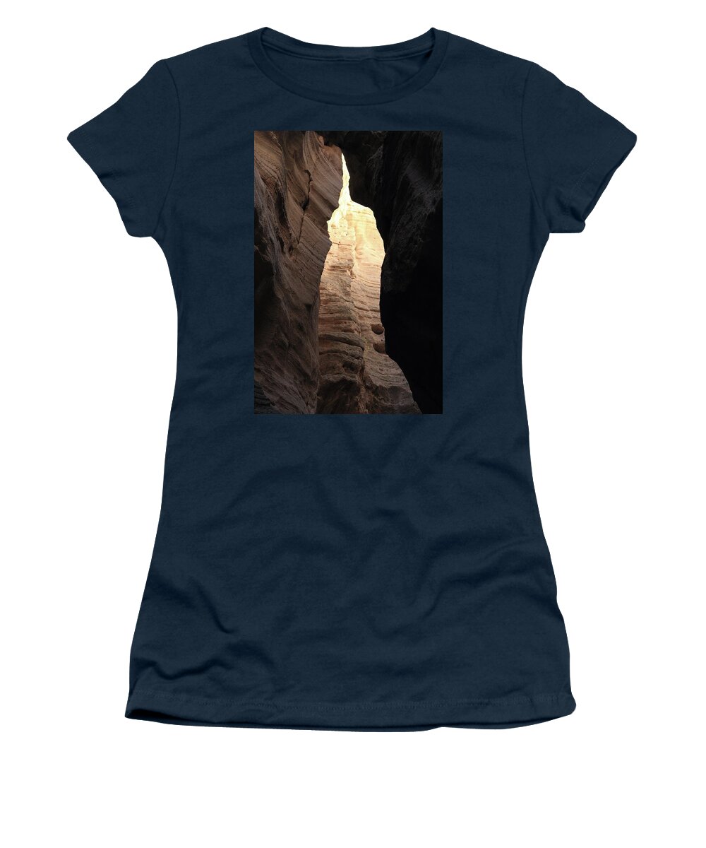 Slot Women's T-Shirt featuring the photograph Slot Canyon Light by David Diaz