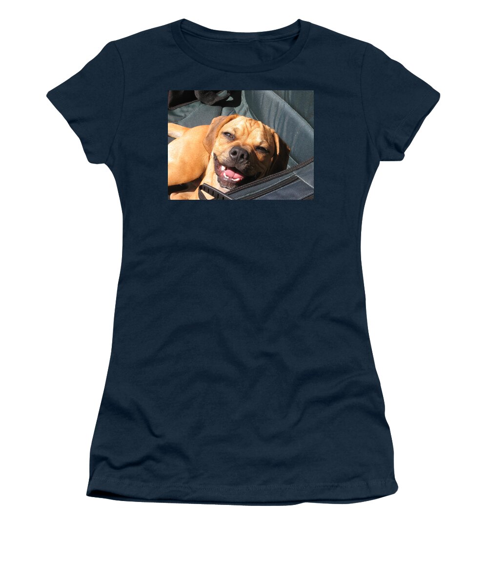 Smile Women's T-Shirt featuring the photograph Smile by Susan Carella
