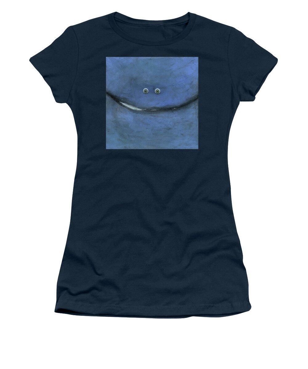 Eyes Women's T-Shirt featuring the painting Smilin Eyes Number 1 by Tim Nyberg