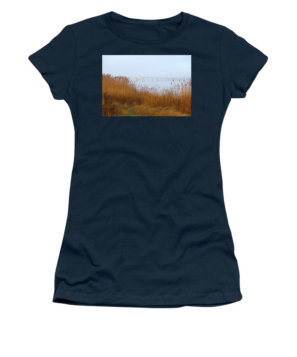 Reflection Women's T-Shirt featuring the photograph Smith Point Bridge 2 by Newwwman
