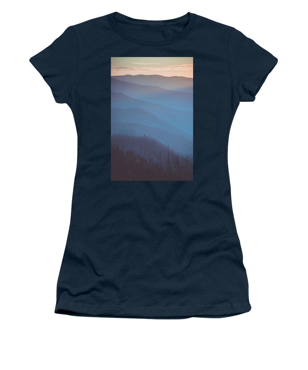 Clouds Women's T-Shirt featuring the photograph Smoky mountains by Mati Krimerman