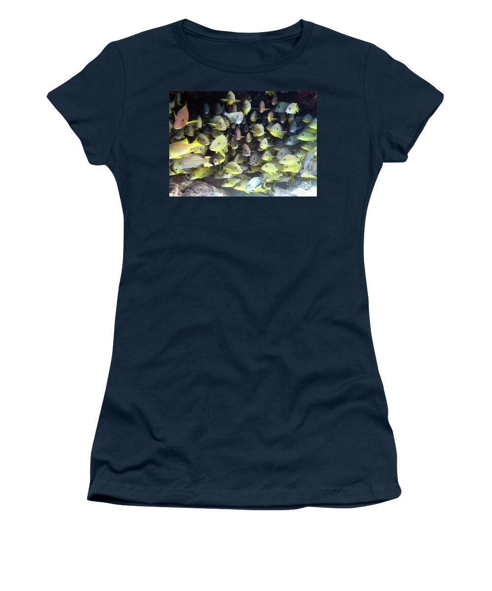 Underwater Women's T-Shirt featuring the photograph Snapper Ledge by Daryl Duda