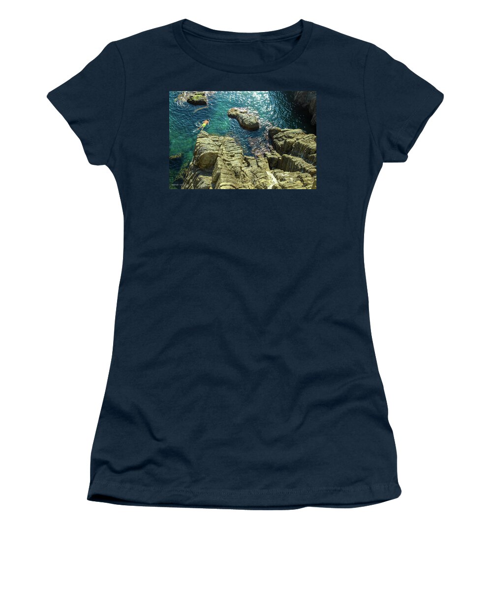 Snorkeler Women's T-Shirt featuring the photograph Snorkeler by Aashish Vaidya