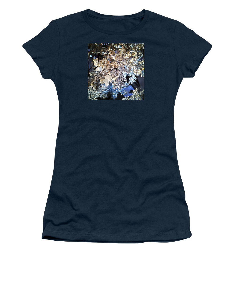Snow Women's T-Shirt featuring the photograph Snow Flakes by KG Thienemann