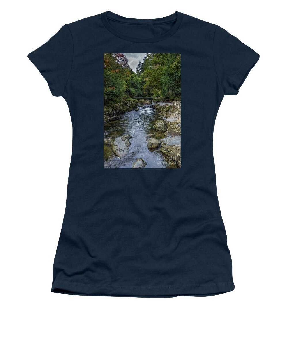 Summer Women's T-Shirt featuring the photograph Snowdonia River by Ian Mitchell