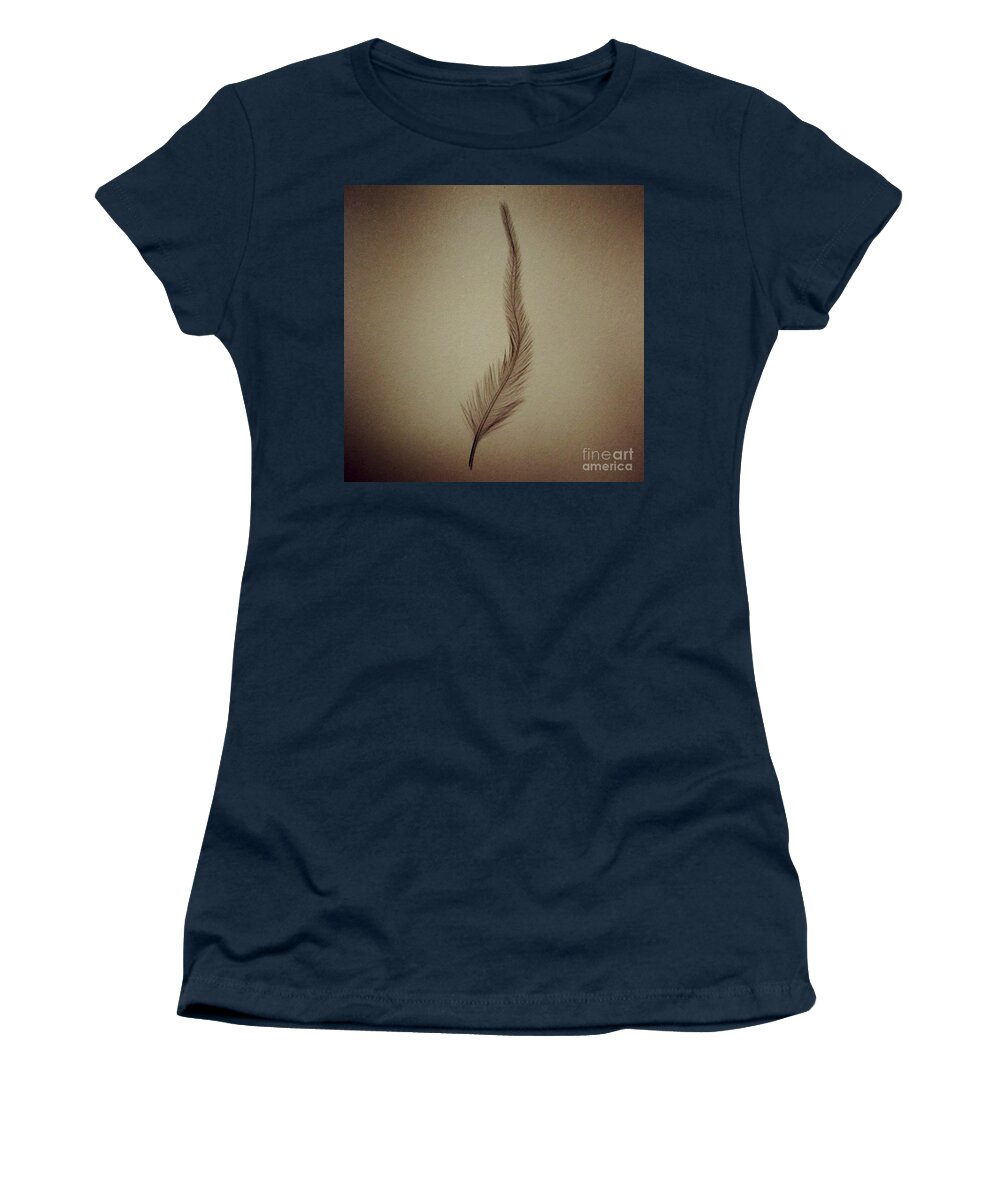 Feather Women's T-Shirt featuring the photograph Softly by Denise Railey