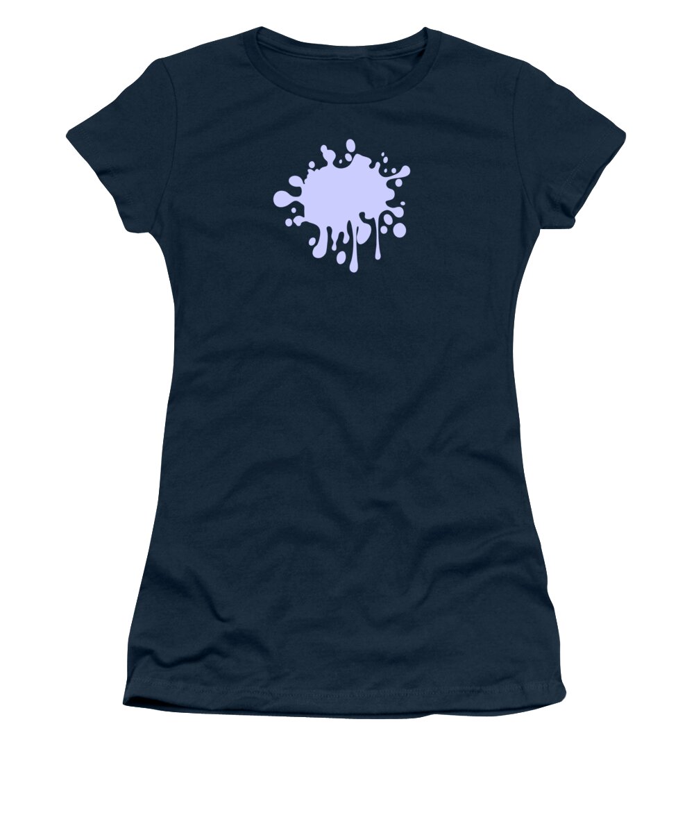 Solid Colors Women's T-Shirt featuring the digital art Solid Lavender Blue Color by Garaga Designs