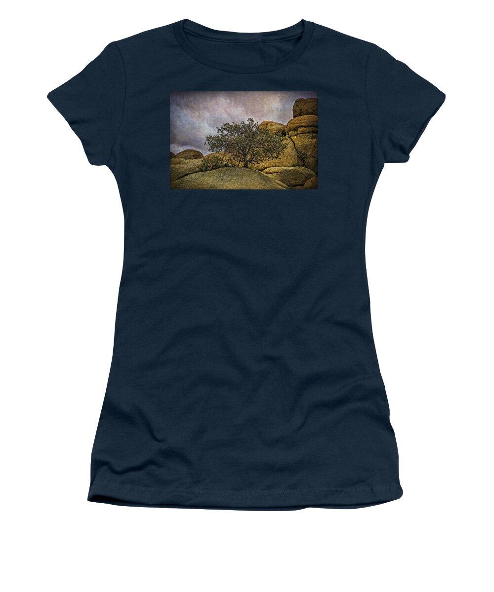 Joshua Tree National Park Women's T-Shirt featuring the digital art Solitude by Sandra Selle Rodriguez