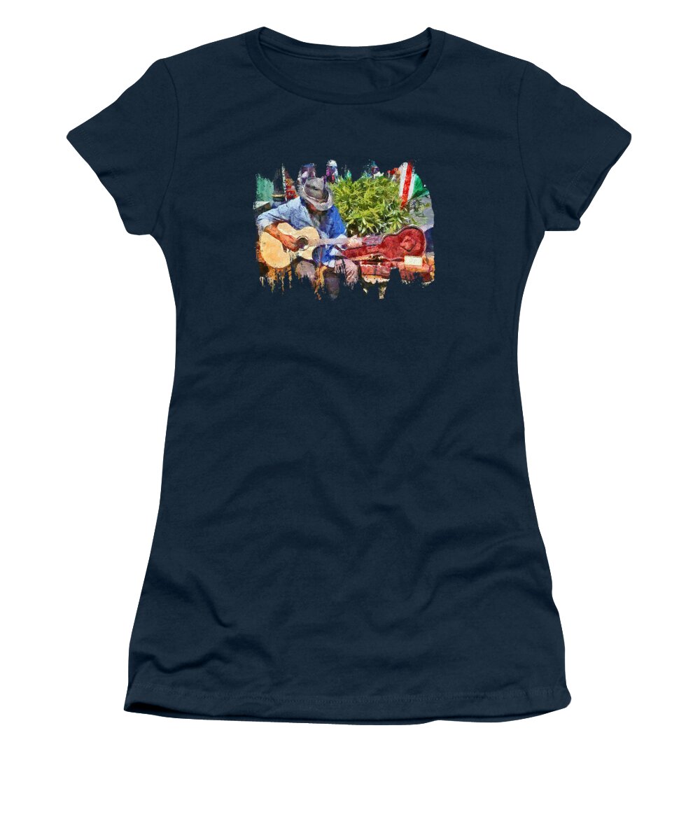 Acoustic Guitars Women's T-Shirt featuring the photograph Some Country For You by Thom Zehrfeld