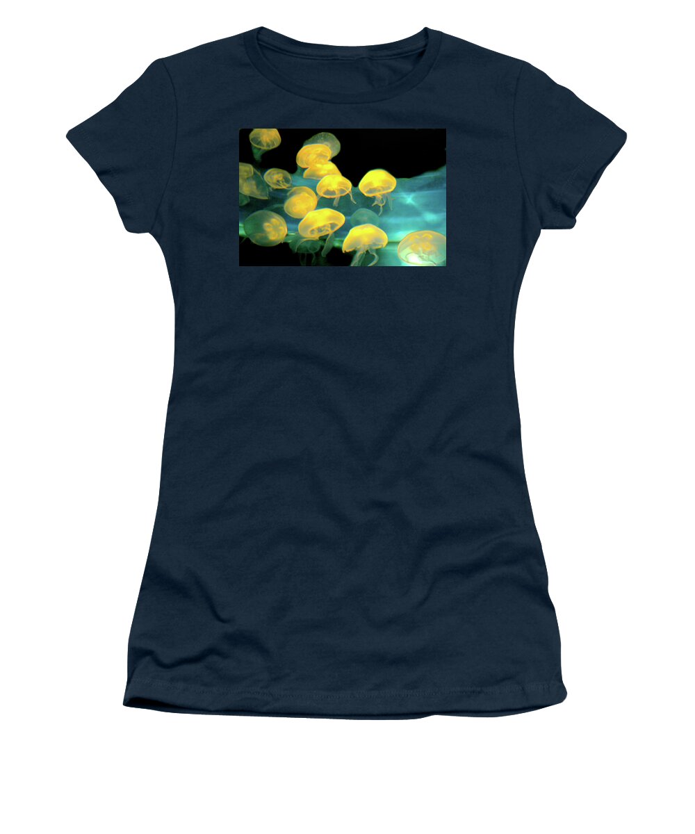 Jelly Fish Women's T-Shirt featuring the photograph Something's Fishy by Diana Angstadt