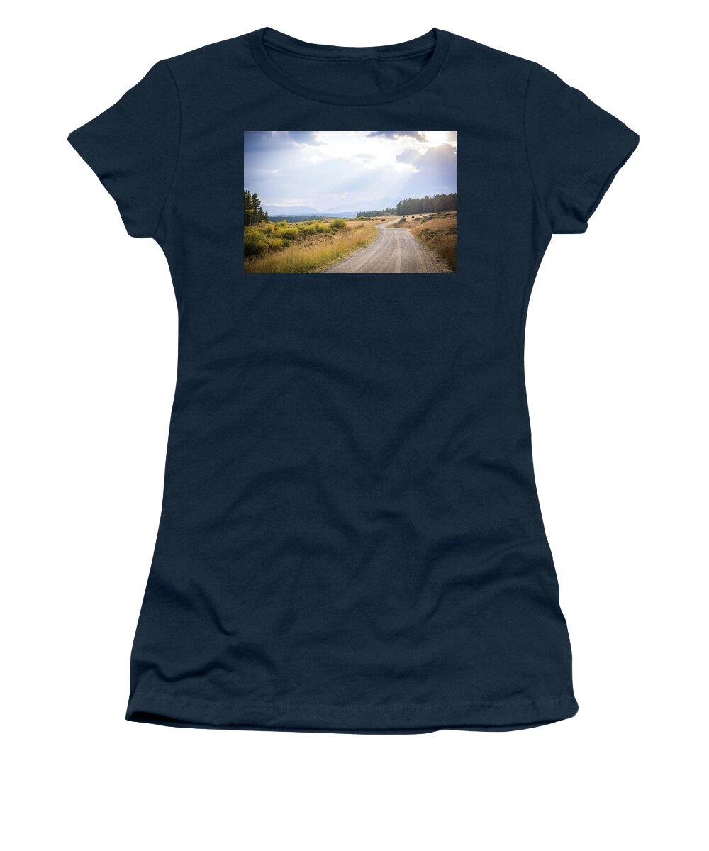 Landscape Women's T-Shirt featuring the photograph South Dakota Black Hills by Aileen Savage