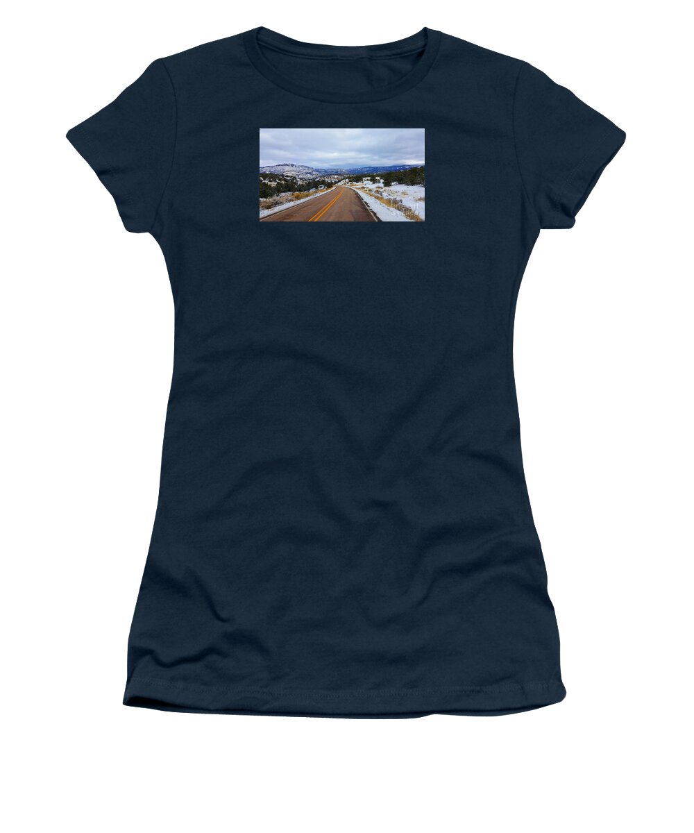 Southwest Landscape Women's T-Shirt featuring the photograph Southwestern winter by Robert WK Clark