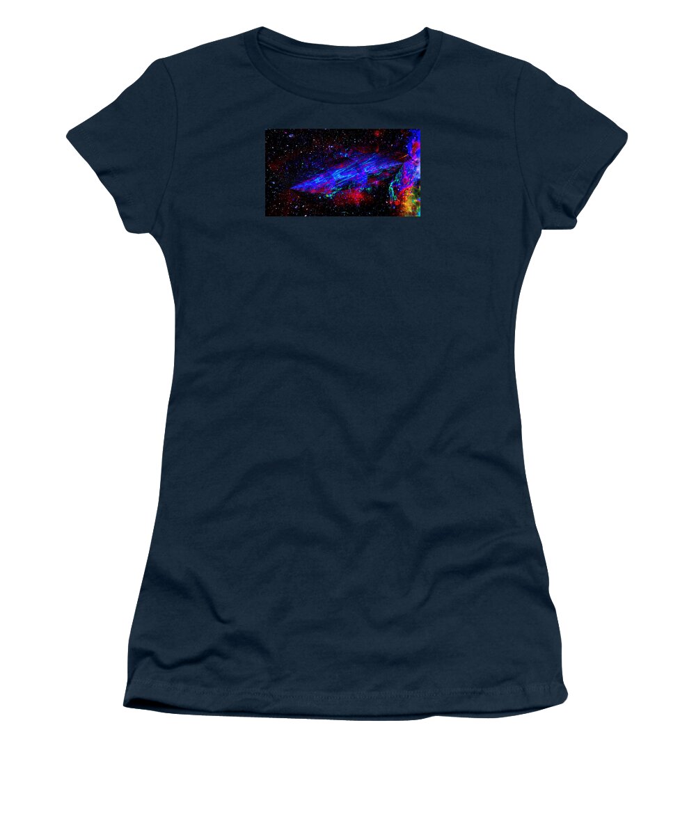 Space-time Continuum Women's T-Shirt featuring the painting Space-Time Continuum by Mike Breau