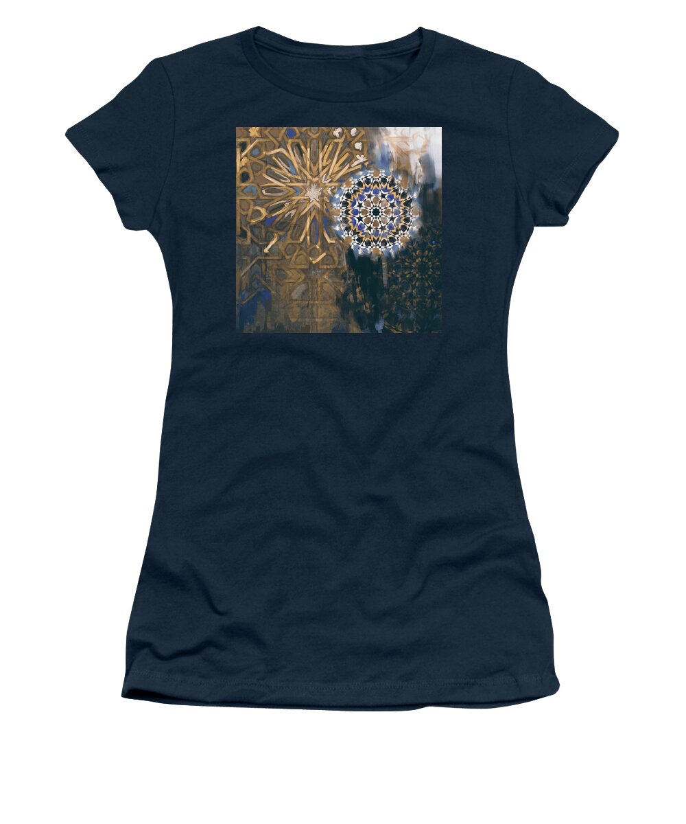 Motif Women's T-Shirt featuring the painting Spanish 167 4 by Mawra Tahreem