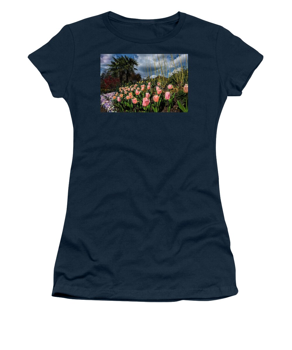 Spring Women's T-Shirt featuring the photograph Spring At Duke Gardens by Cynthia Wolfe