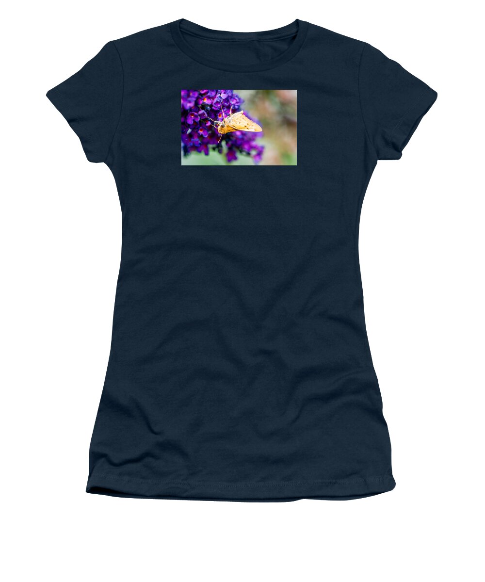 Flower Women's T-Shirt featuring the photograph Spring Moth by James L Bartlett